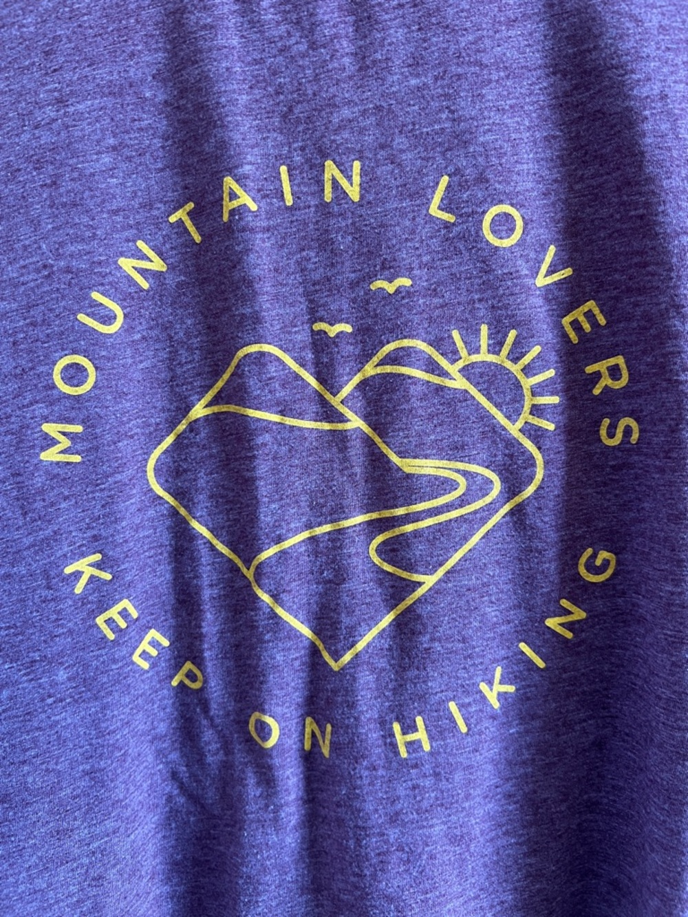 Merrell Maroon Tee with Yellow Mountain Graphic - Picture 2 of 5